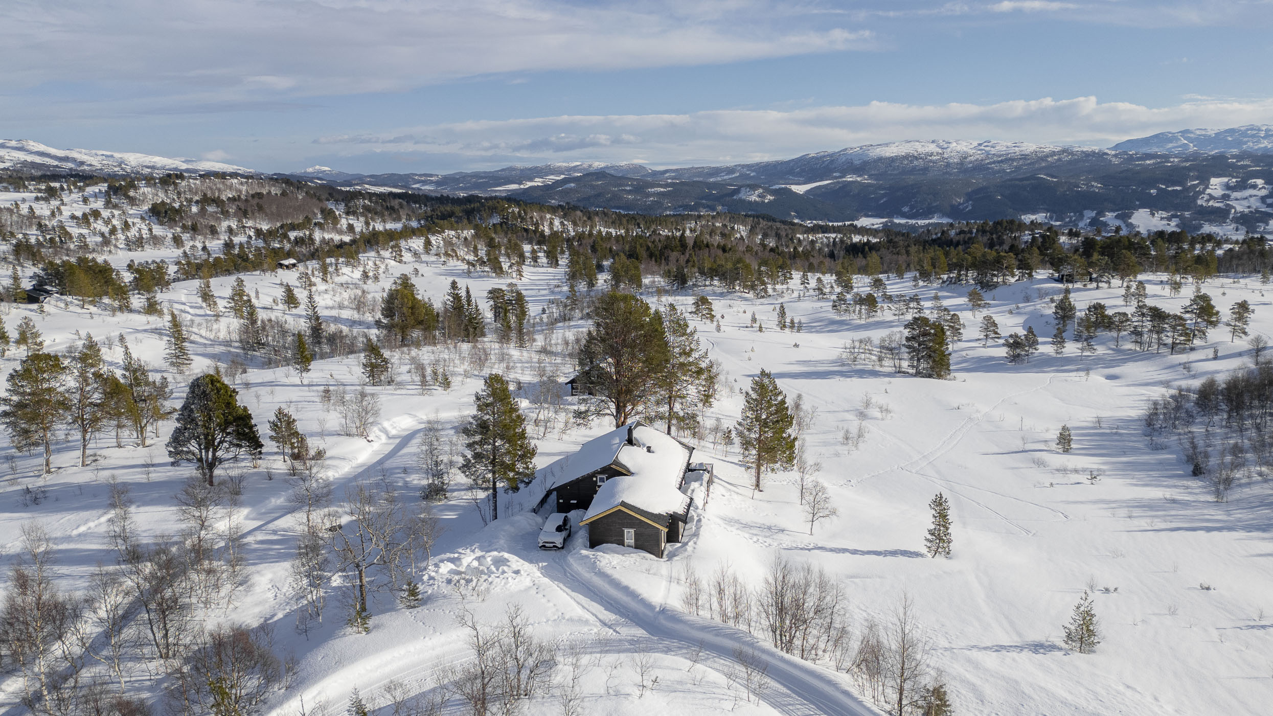 Tørsetmarka Hytteområde. Foto: Allsidig Design