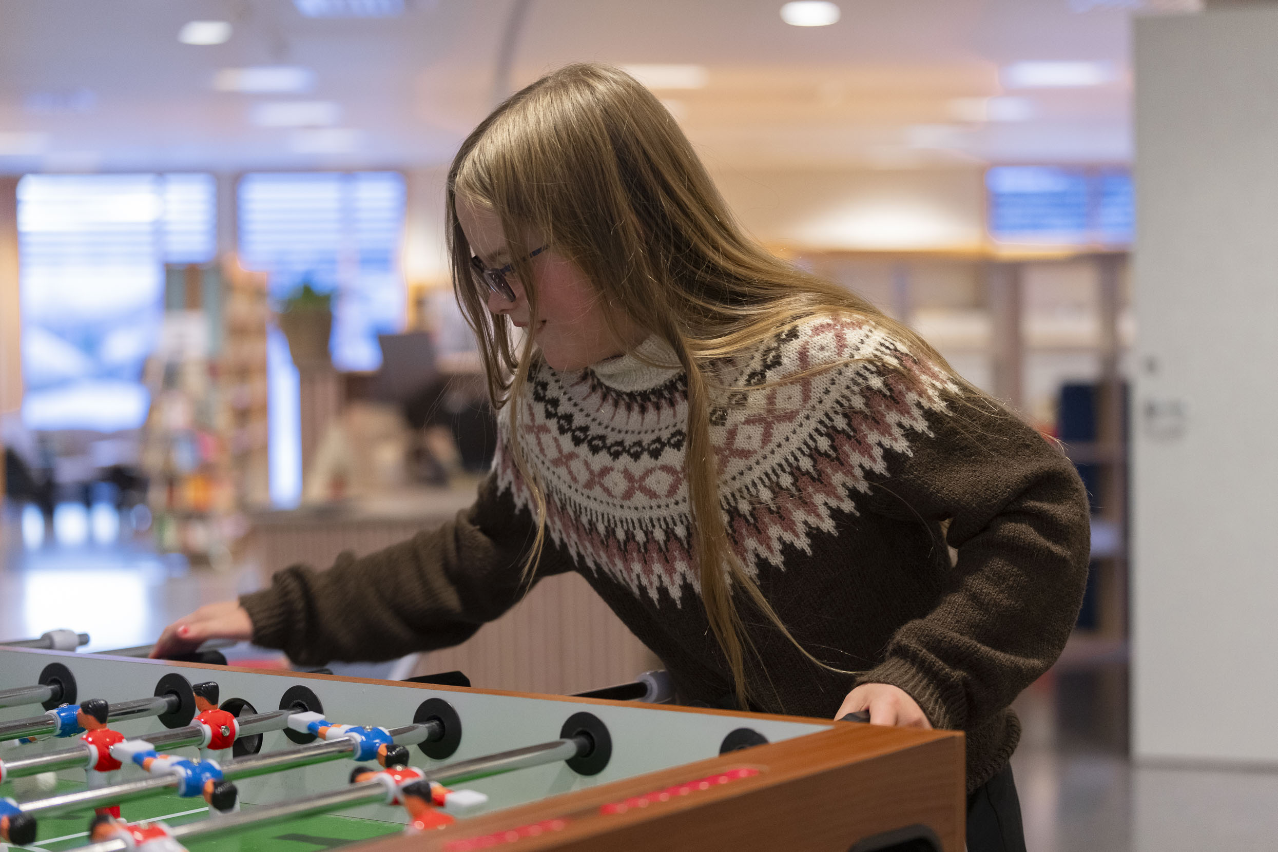 Foosball i Rindalhuset. Foto: Allsidig Design