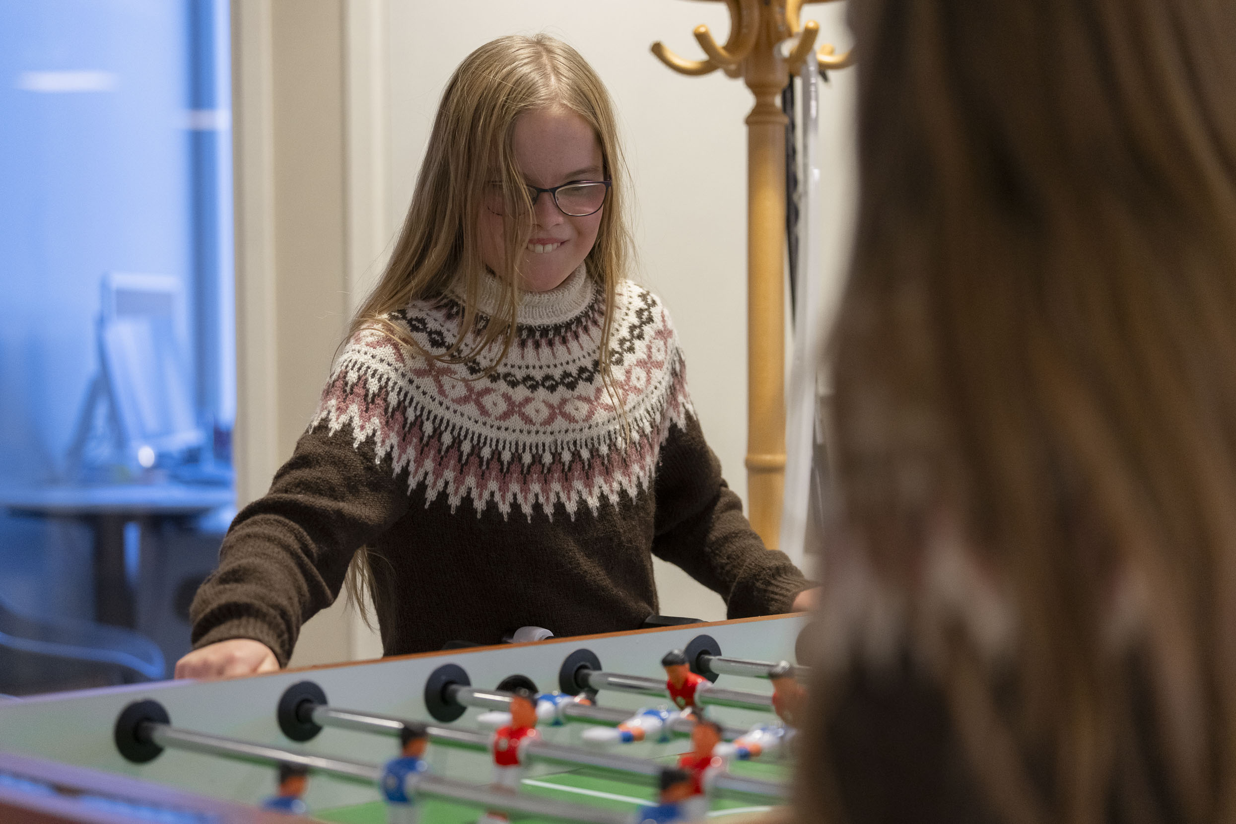 Foosball i Rindalhuset. Foto: Allsidig Design