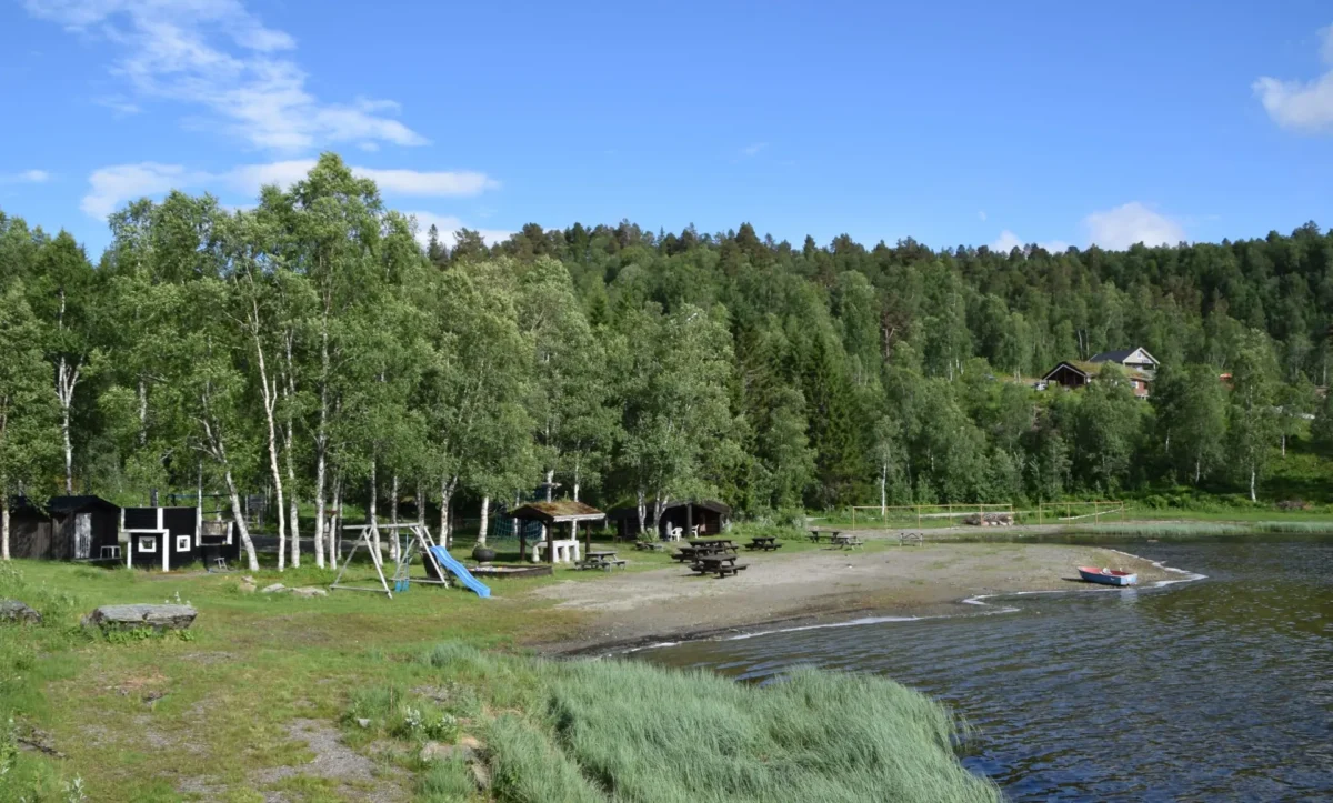 Stranden sett fra litt avstand, foto