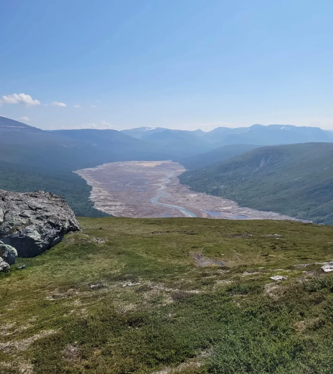 Utsikt fra Gardfjellet, sommerlig, foto